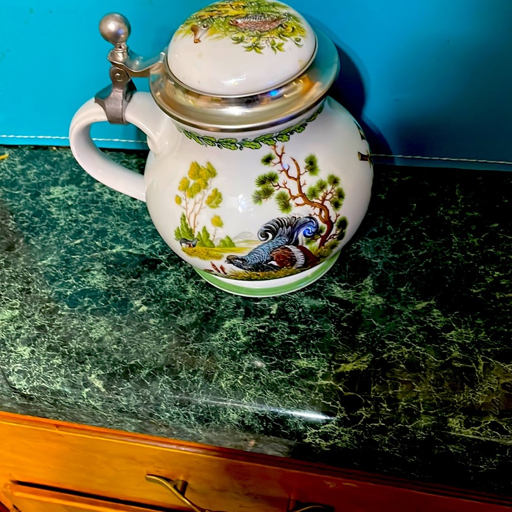 Bavarian beer mug. Decorative.  Scenic view.  Good condition.